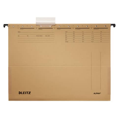 Hängetasche ALPHA®, seitlich mit Fröschen, Natronkarton, naturbraun LEITZ 1916-00-00