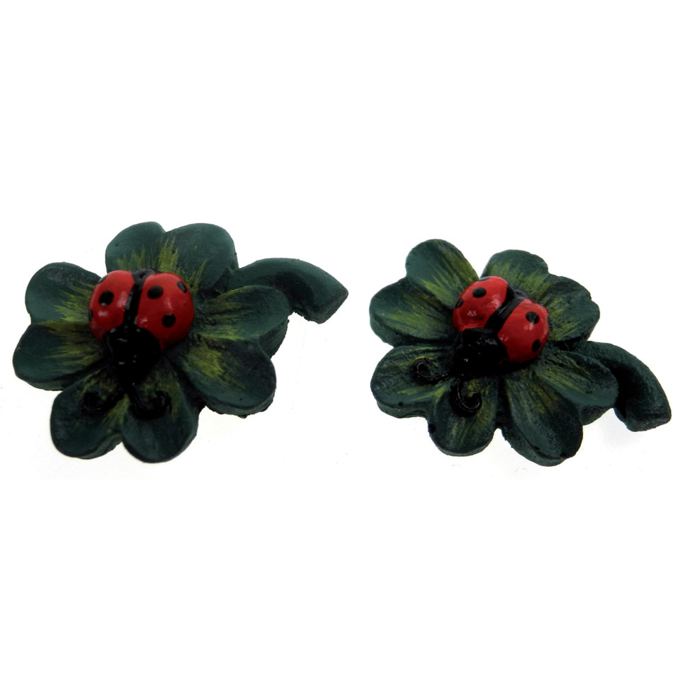 kleine käfer, blume, grünes blatt, rot, insekt