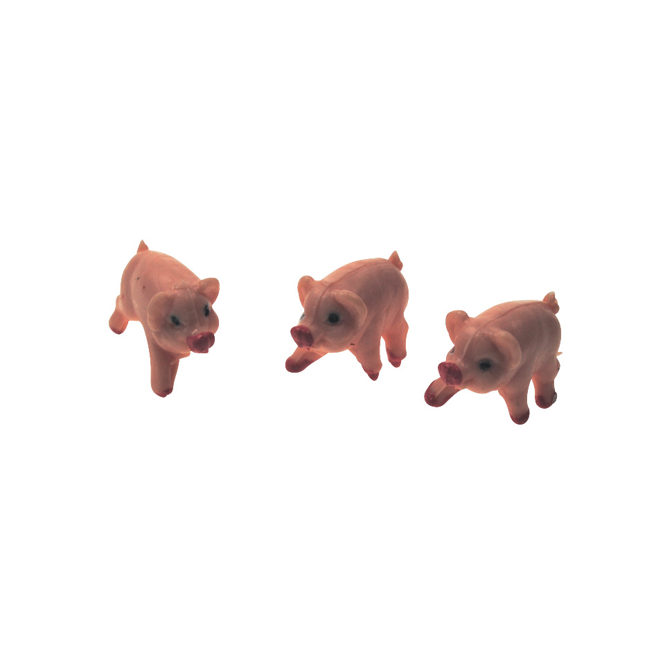 Schwein, Miniaturfiguren, Tierfigur, Rosa, Tiermodell