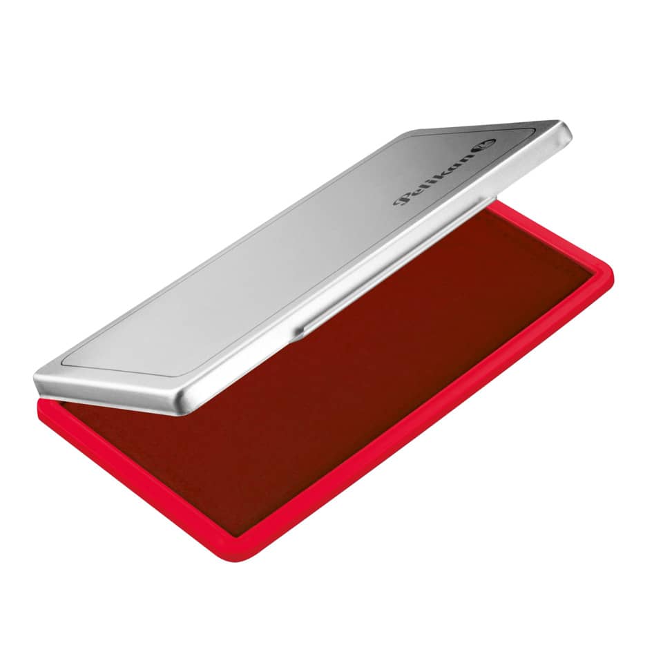 stempel, rot, rotstempelkissen, metallisch, großformat