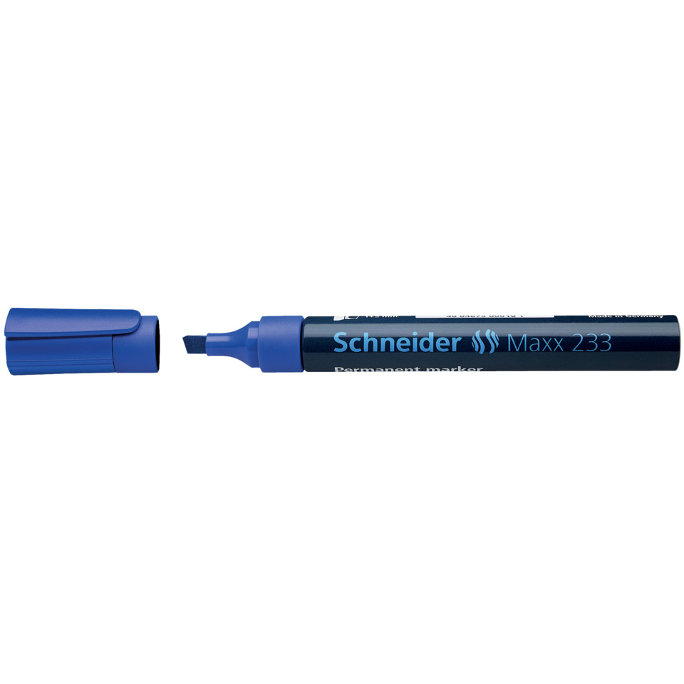 Marker, Permanent marker, Blau, Feinspitze, Schneider Maxx 233