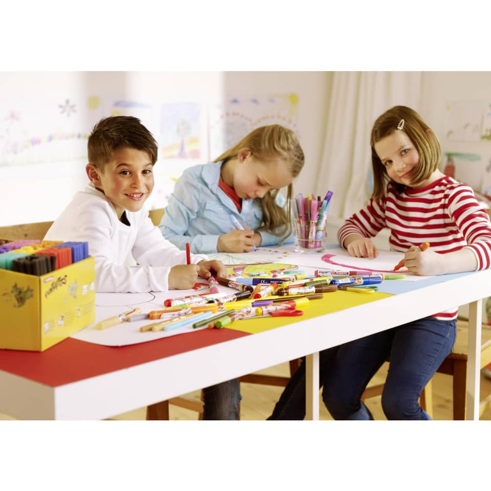Kunsterei, Buntstifte, Kinder, Tisch, Stifte