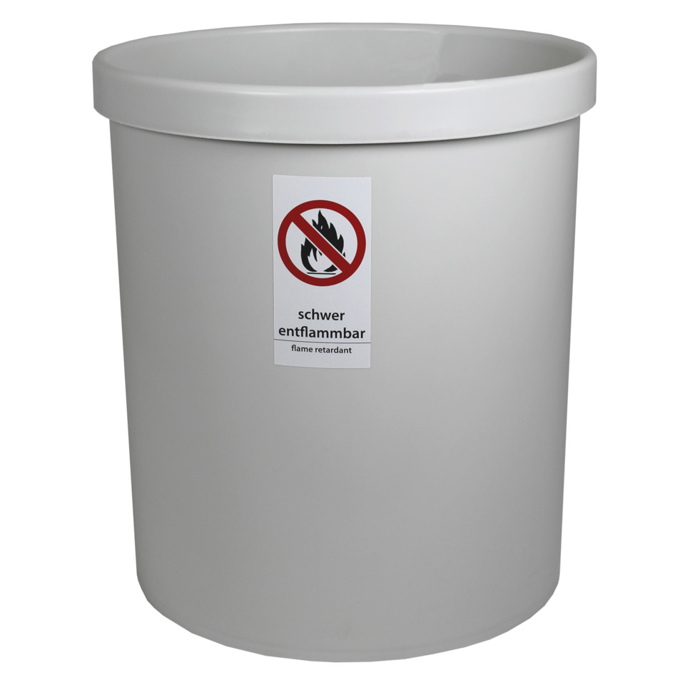 behälter, abfallbehälter, plastic, flachrand, flammbar oder entflammbar