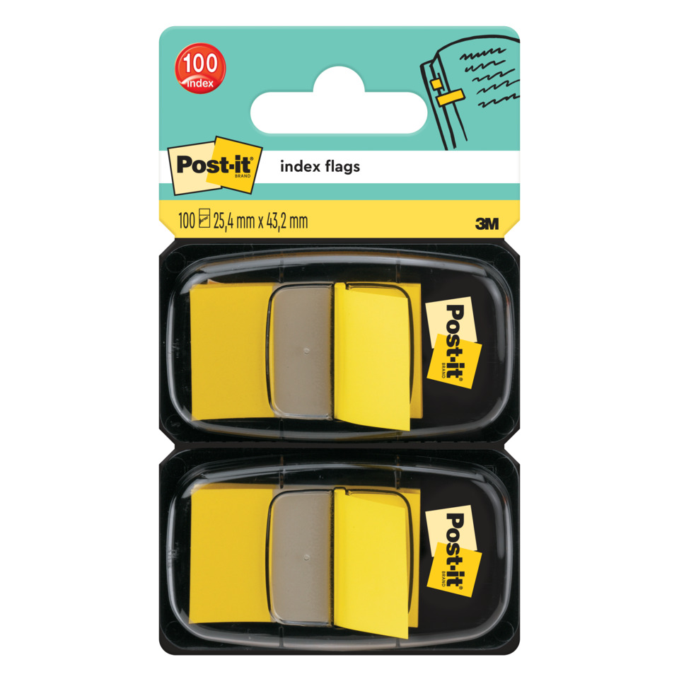 Post-it Flags, Index Flags, Gelb, Klebetags, Packung