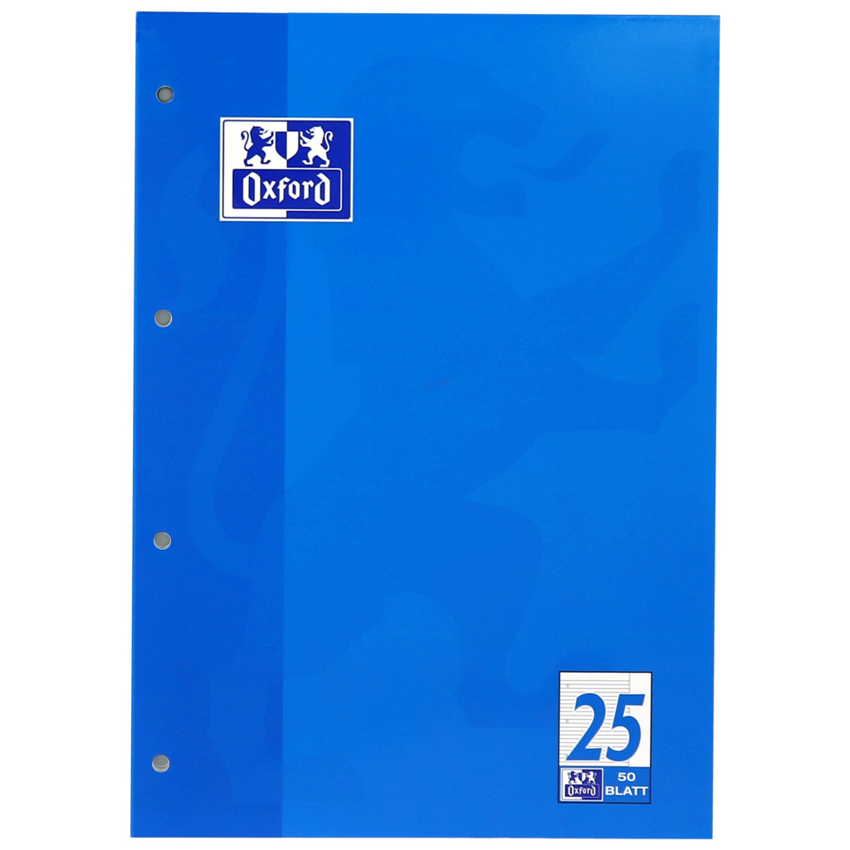 blau, Ordner, Ringordner, Oxford, A4, 25 Blatt