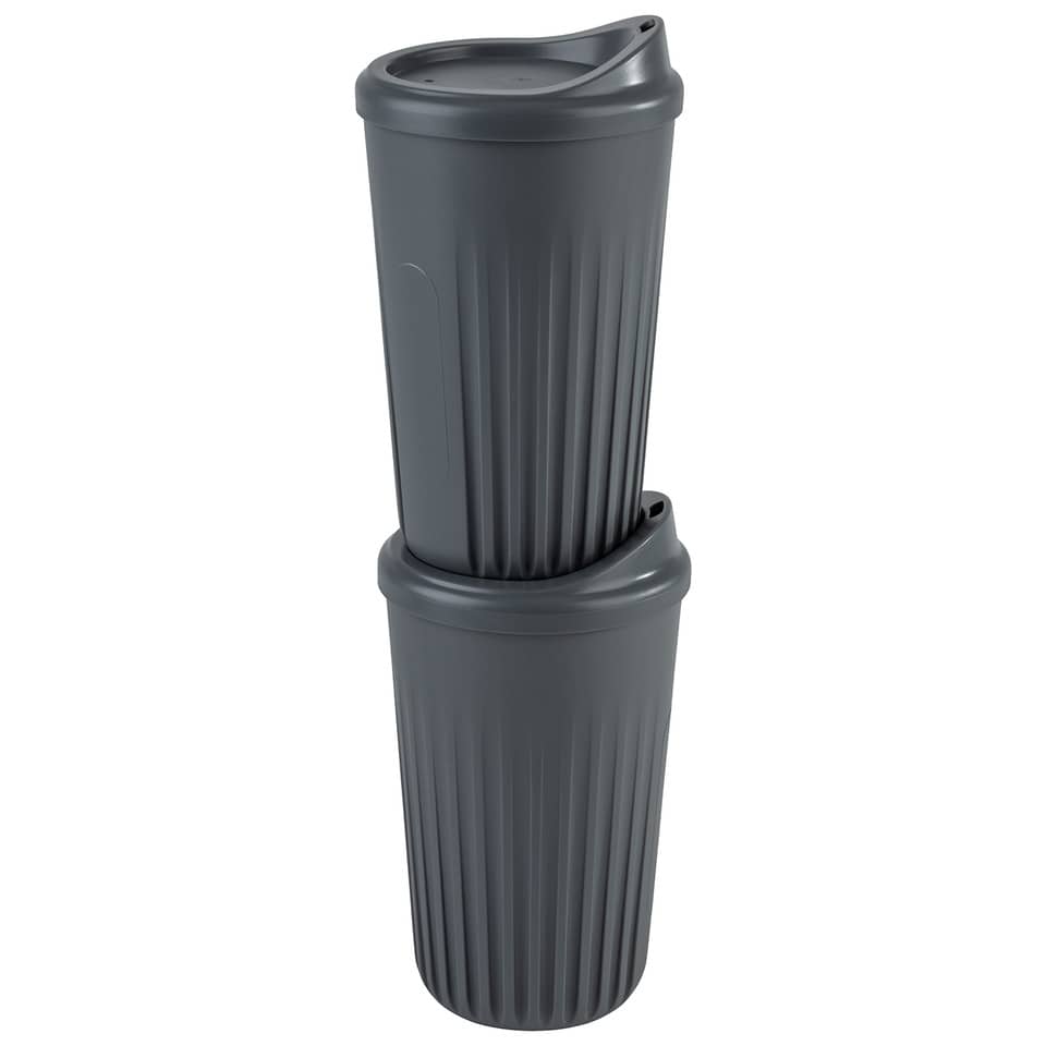 Becher, Trinkbecher, Thermobecher, Becher mit Deckel, Kunststoffbecher