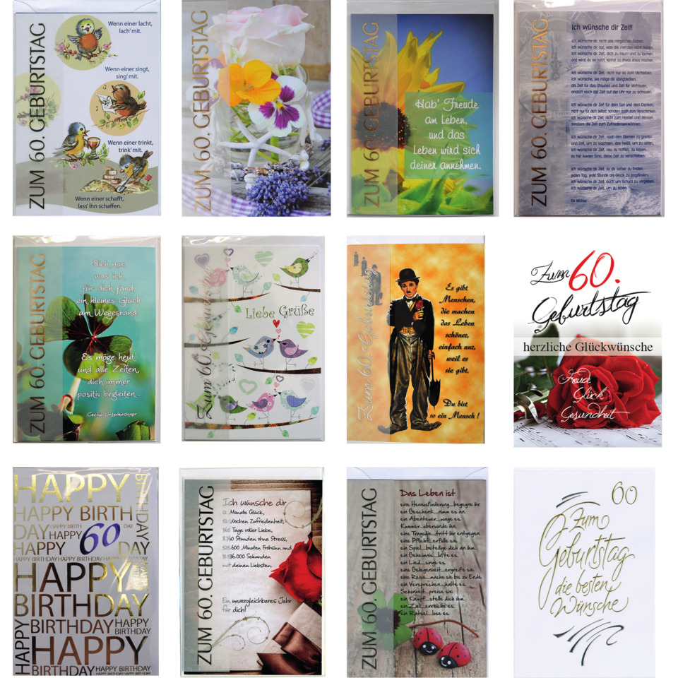 Geburtstag, Grußkarten, Blumen, Tierkarten, Herz