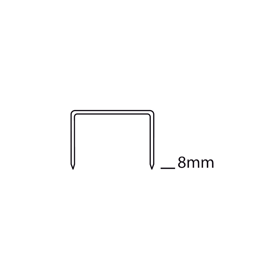 U-Clip, Stahlblech, 8mm, Biegeschale, Hakenform