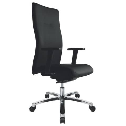 Drehstuhl Big Star 20 mit Armlehnen, schwarz TOPSTAR BT290TW50