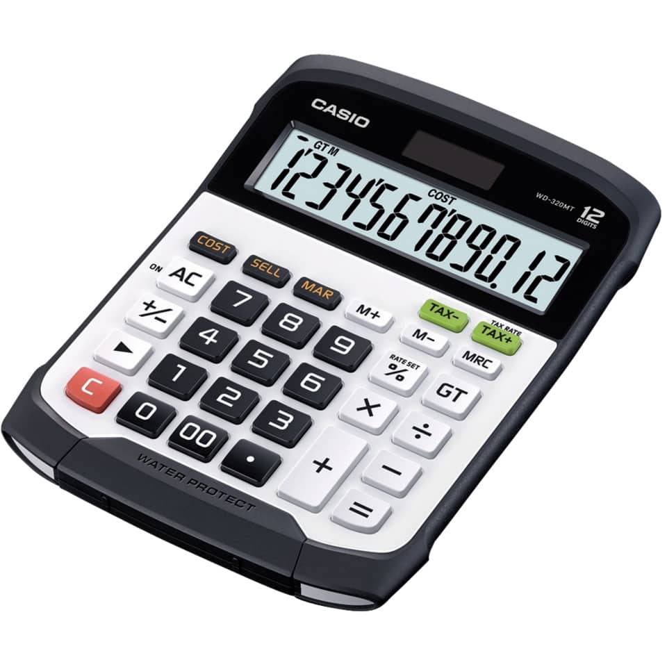 Taschenrechner, Casio, Großes Display, Mehrzweck-Rechner, Tastenlayout