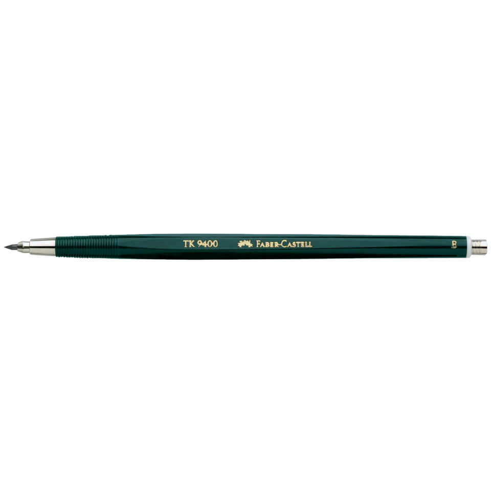 Technischer Bleistift, Grafikstift, HB-Bleistift, Griff mit Griffrille, Faber-Castell TK 9400