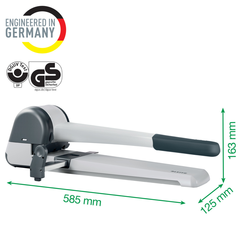 Schneide-/Klebemarkt, Befestigungsgerät, Schneidegerät, Abmessungen, Gerätemaß