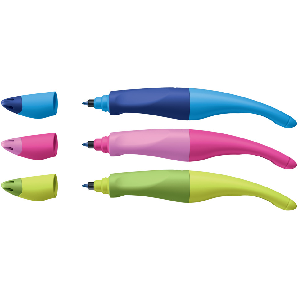 Kunststoffstift, Stiftspender, griffloser Stift, Filzstift, Mehrfarbig