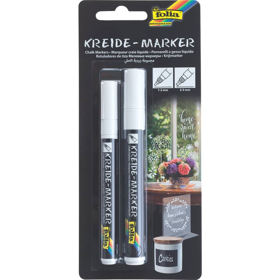 Kreide-Marker, Kreidemarker, Chalk Marker, Whiteboard Marker, 2er Set