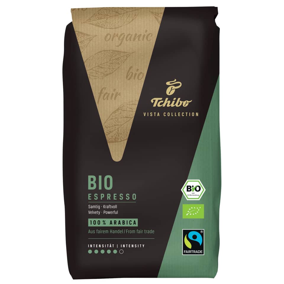 Bio Espresso, Arabica, Fairtrade, Organics, Vista Collection