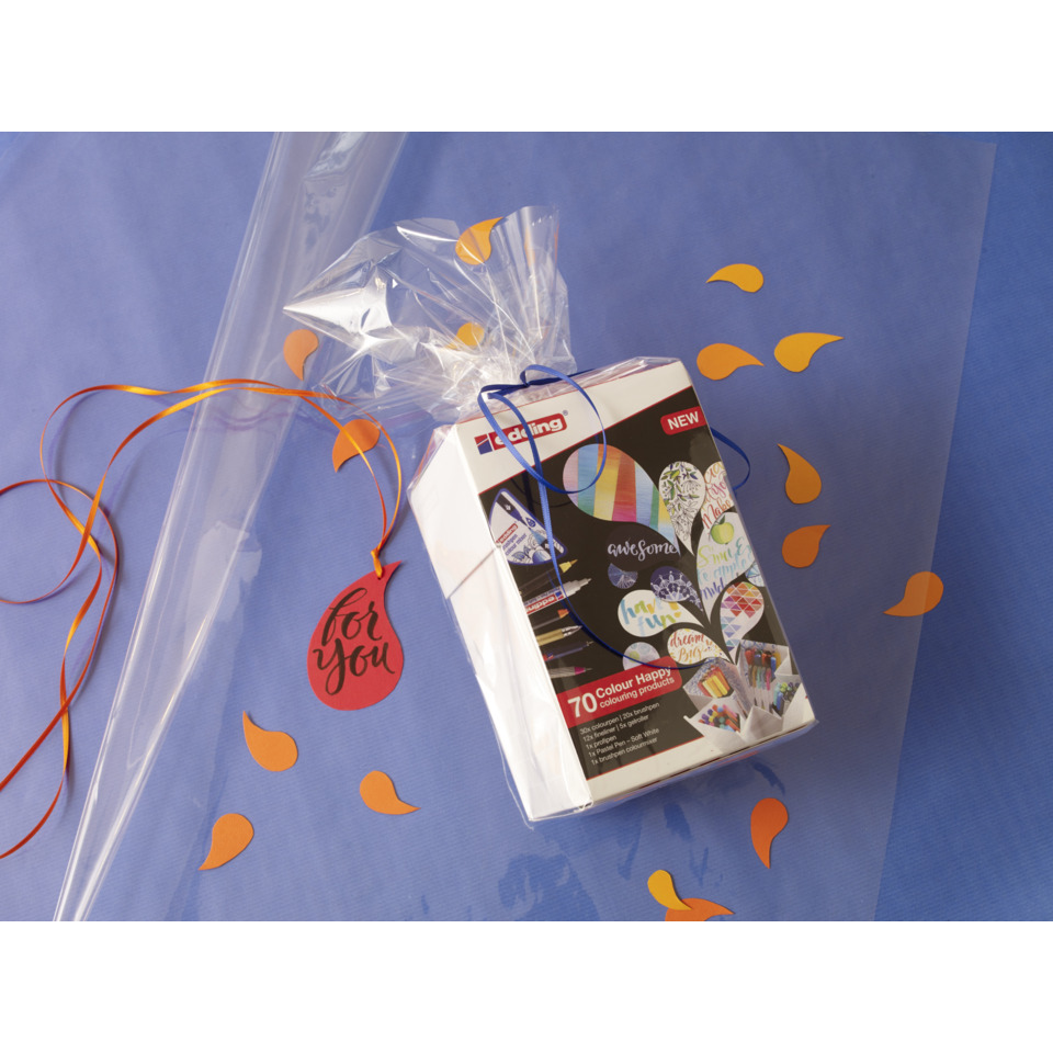 Sticker-Set, Bunte Aufkleber, Bastelset, Verpackungskarton, Geschenkset