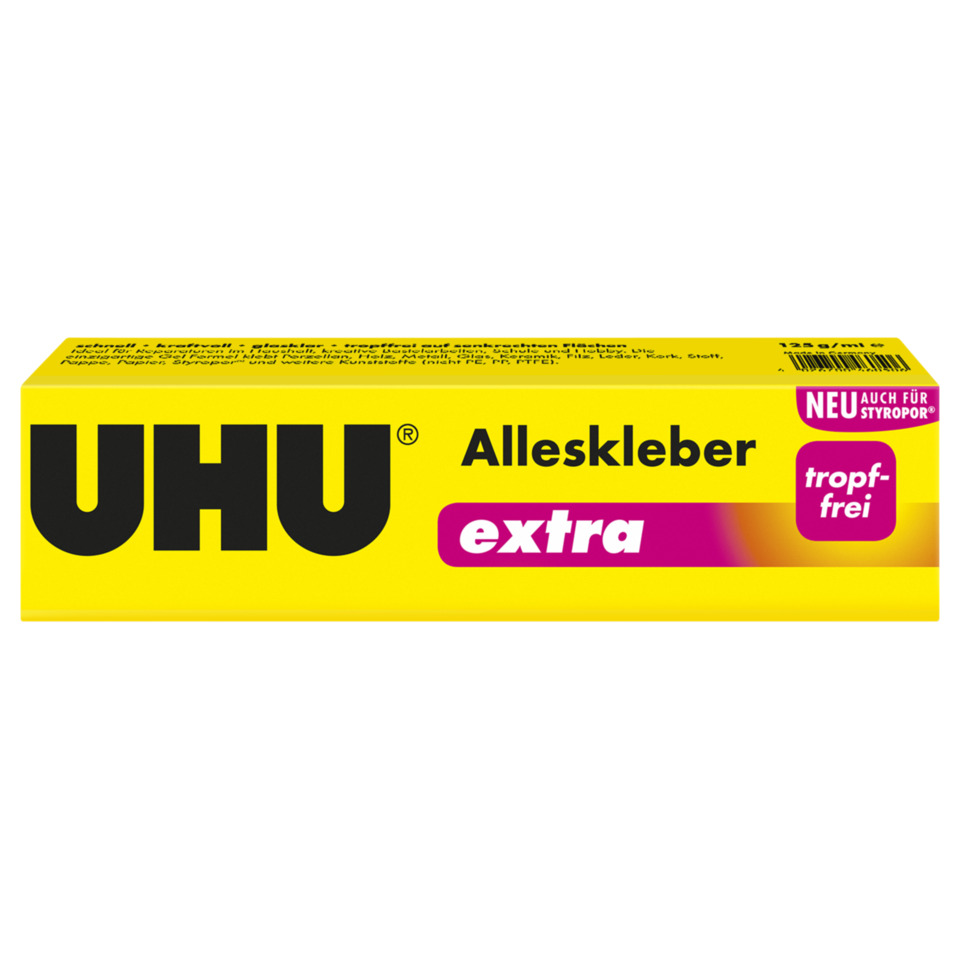 Allzweckkleber, Kleber, extra, tropf-frei, gelb
