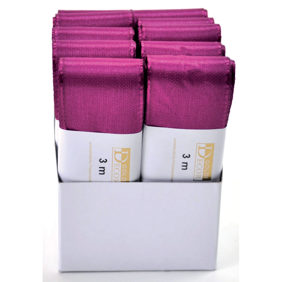 Taftband, 40mmx3m, dunkelrosa GOLDINA 14450402231003