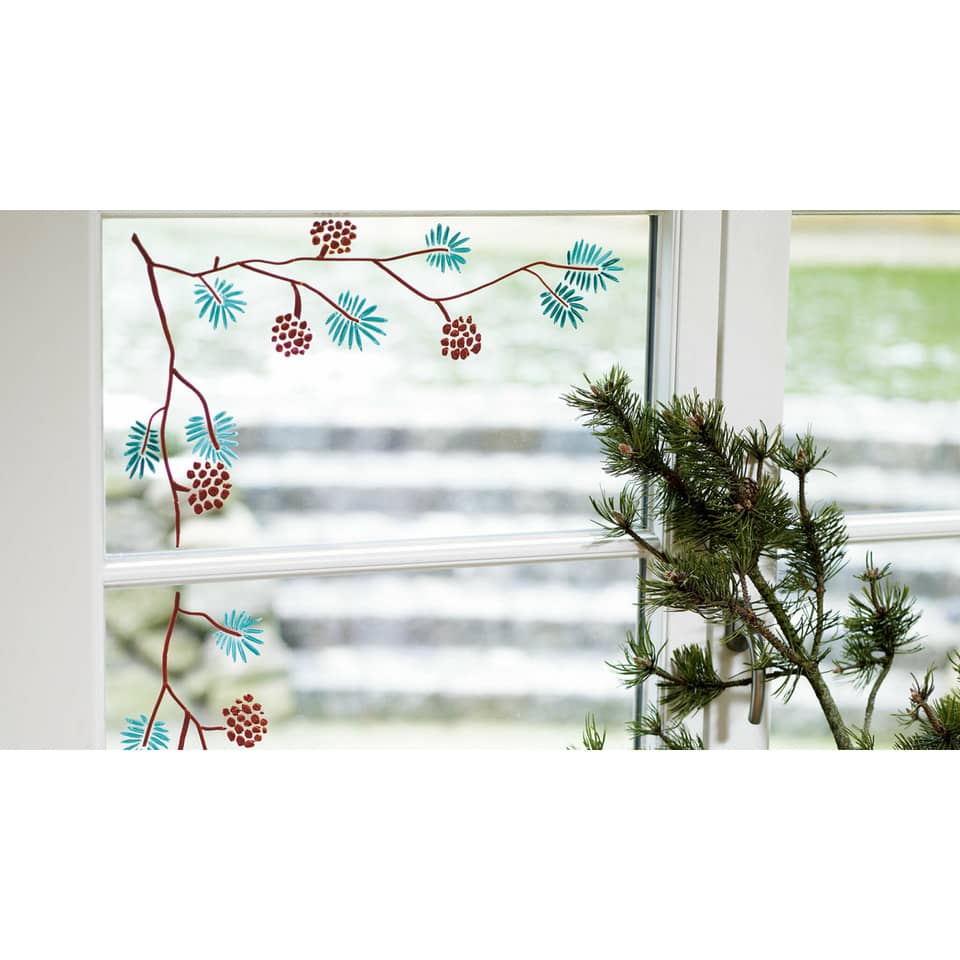 Fenster, Schablone, Dekoration, Kiefer, Glas