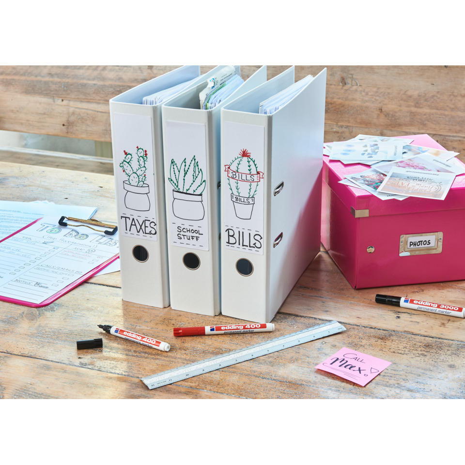 A4 file binders, Büro Ordner, Ordner mit Aufkleber, Schreibtisch Zubehör, Memos