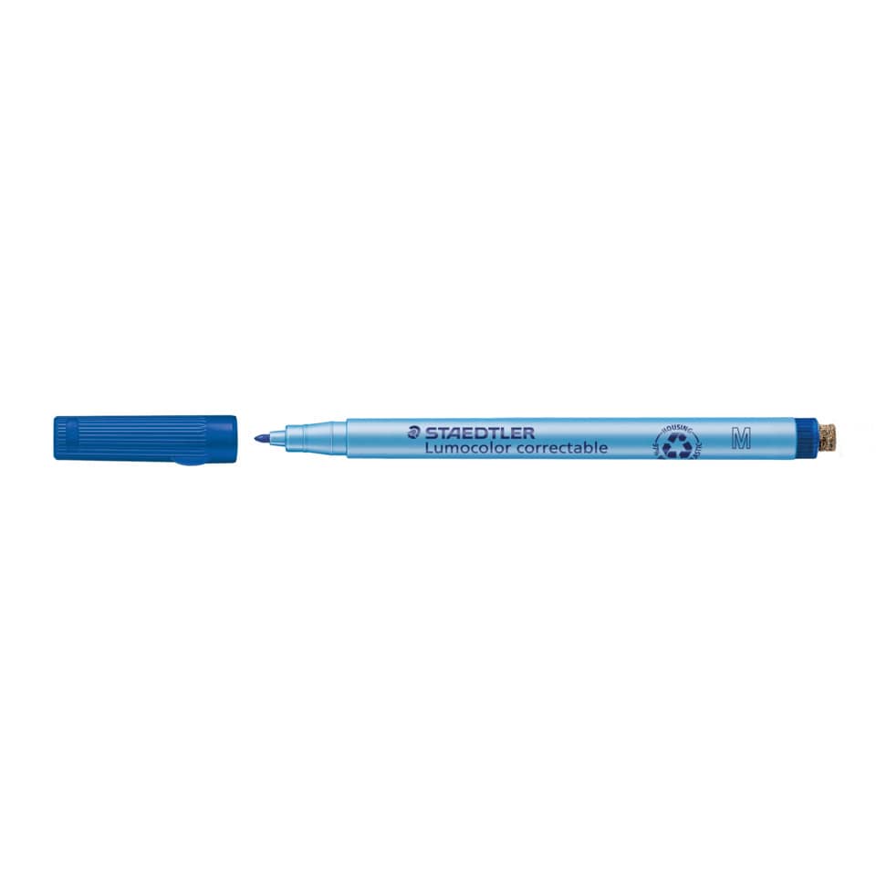 Stift, Marker, Lukolor korrigierbar, Blau, Kunstmarker