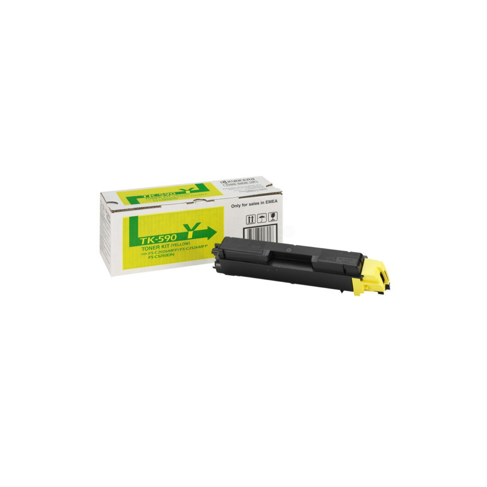 Tonerkassette, Toner, Tonerpatrone, TK-590, Gelb, Toner, Kassette, TK-590, Gelb, Druckererzatz