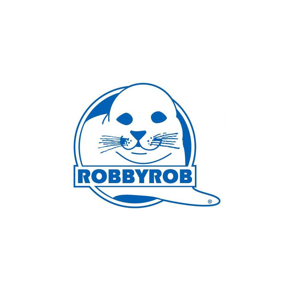 logo, (abzeichen), blau, katze, robbyrob