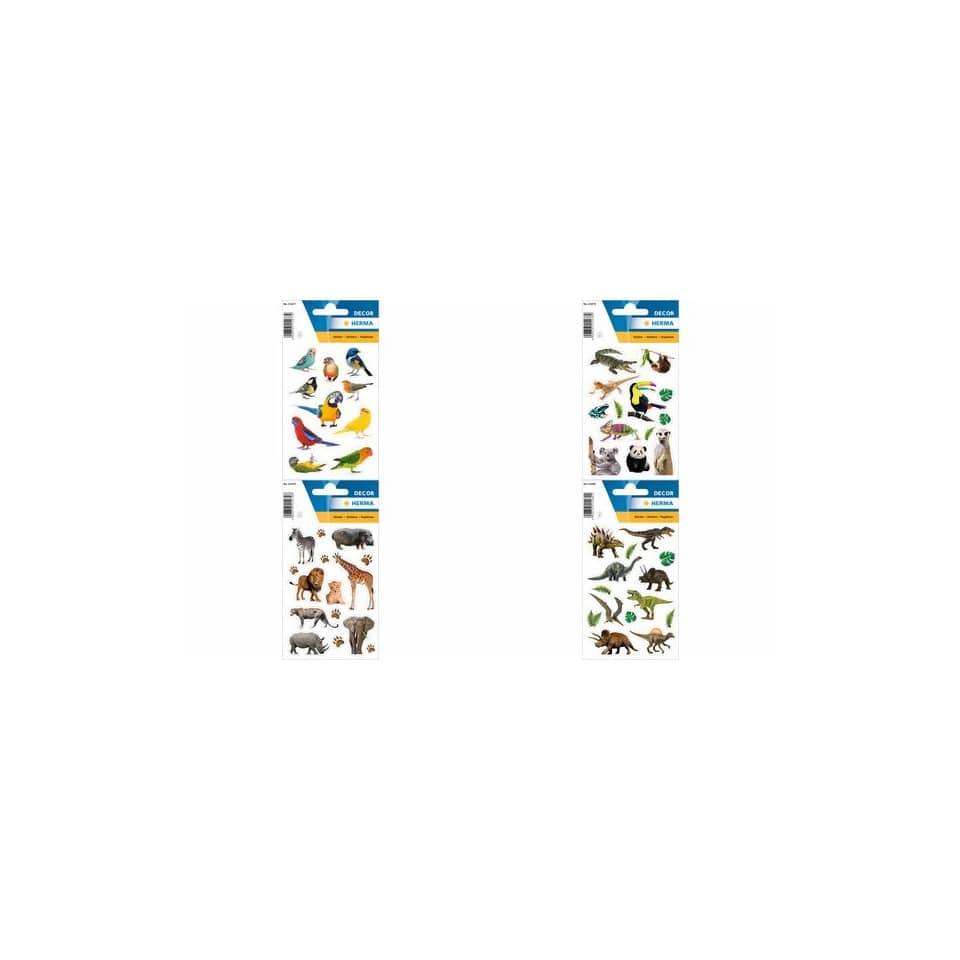 Tieraufkleber, Tierstickers, Tierbilder, Tiermotive, Tieraufkleberset