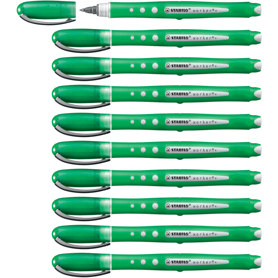 Stabilo Stift, grüner Stift, Rollerball, Schreibwerkzeug, Bastelzubehör