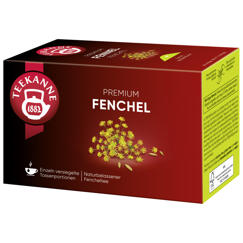 Fencheltee, Fenchel, Kräutertee, Naturbelassener Tee, Beuteltee