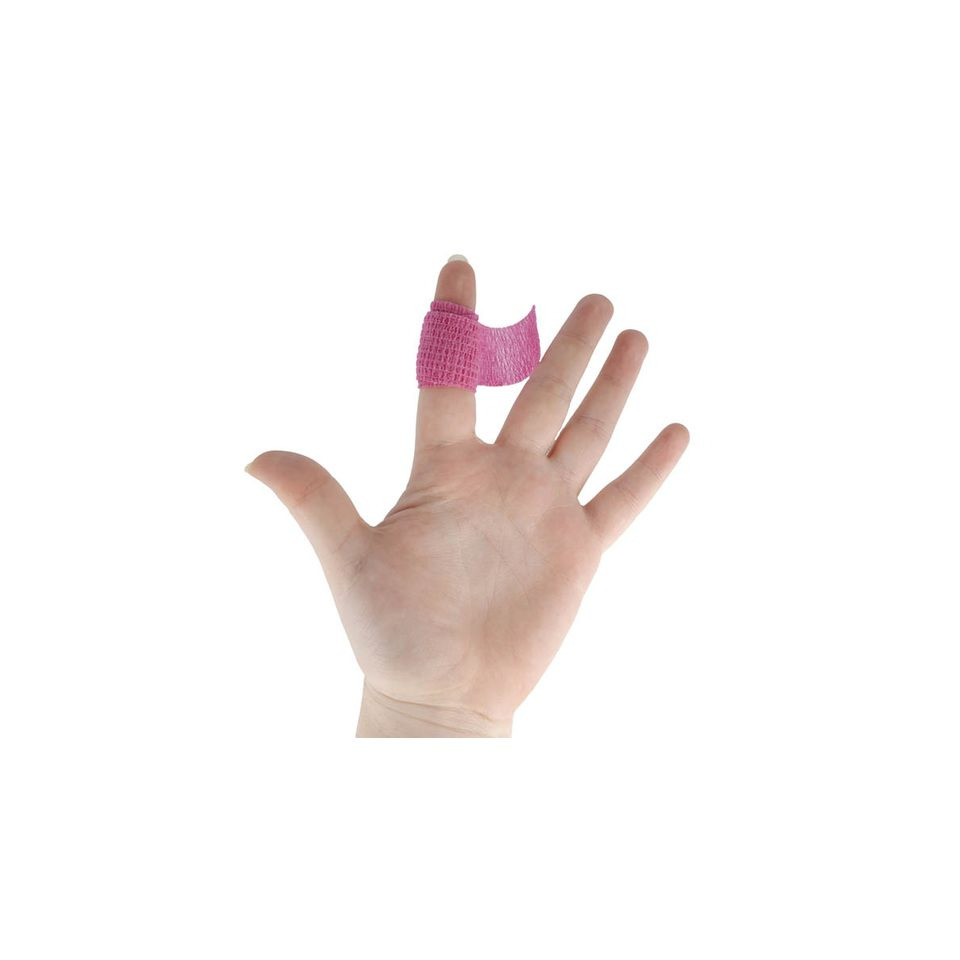 Finger, Pink, Bandage, Finger splint, Bandage tape