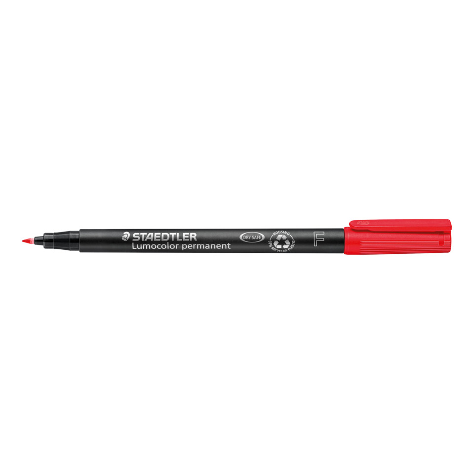 Lumo color permanent, Filzstift, Marker, Rot, Staedtler