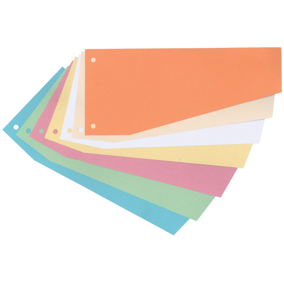 Notizblock, Farbiges Papier, Bunte Karteikarten, Lochfächer, Papiervorlage