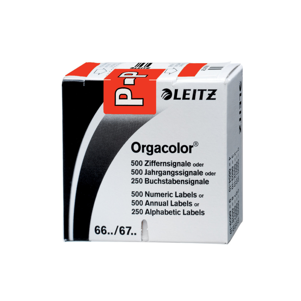Kalligraphie-Tinten, Organicolor, Etiketten-Tinte, Leitz-Orgacolor, Kassette, Orgacolor, Etiketten, Buchstabenetiketten, Namenlose Verpackung, Punktgröße 66-67
