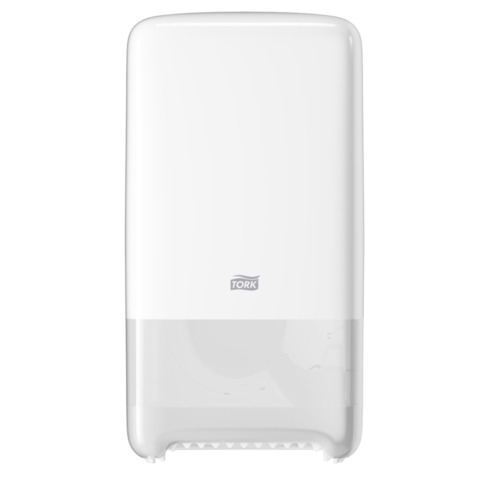 Doppelrollenspender T6 für Midi Toilettenpapier, weiß TORK 557500