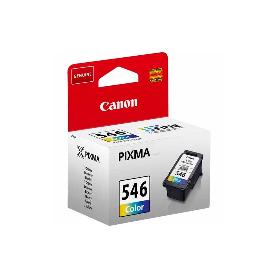 Tintenpatrone, Canon, 546, Color, Pigmenttinte