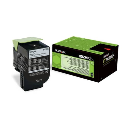 Lasertoner 802HK schwarz   Return LEXMARK 80C2HK0