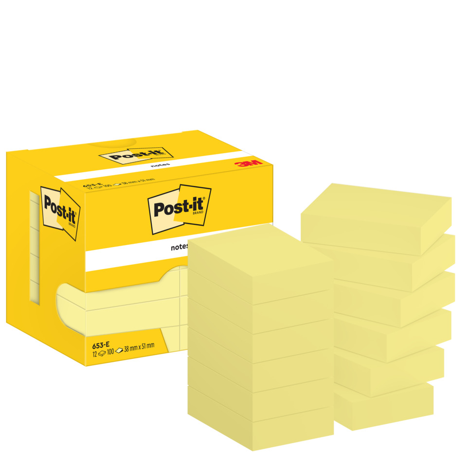 Post-it, Notizblöcke, Sticky Notes, Haftnotizen, Gelb