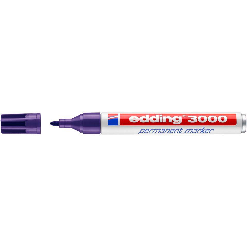 Permanentmarker, Marker, Markerstift, Edding 3000, Lila
