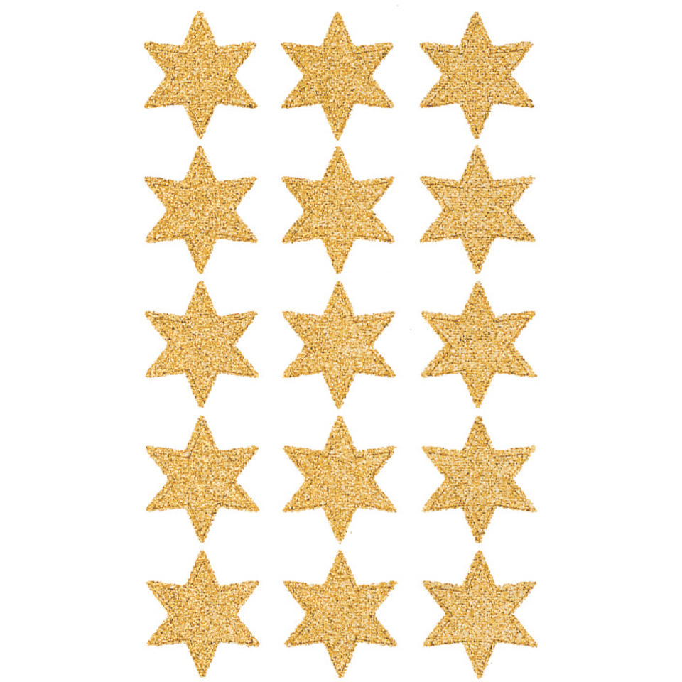 gold glitter Stars, Sternenaufkleber, goldene Sterne, glitzernde Sterne, Dekor-Sterne