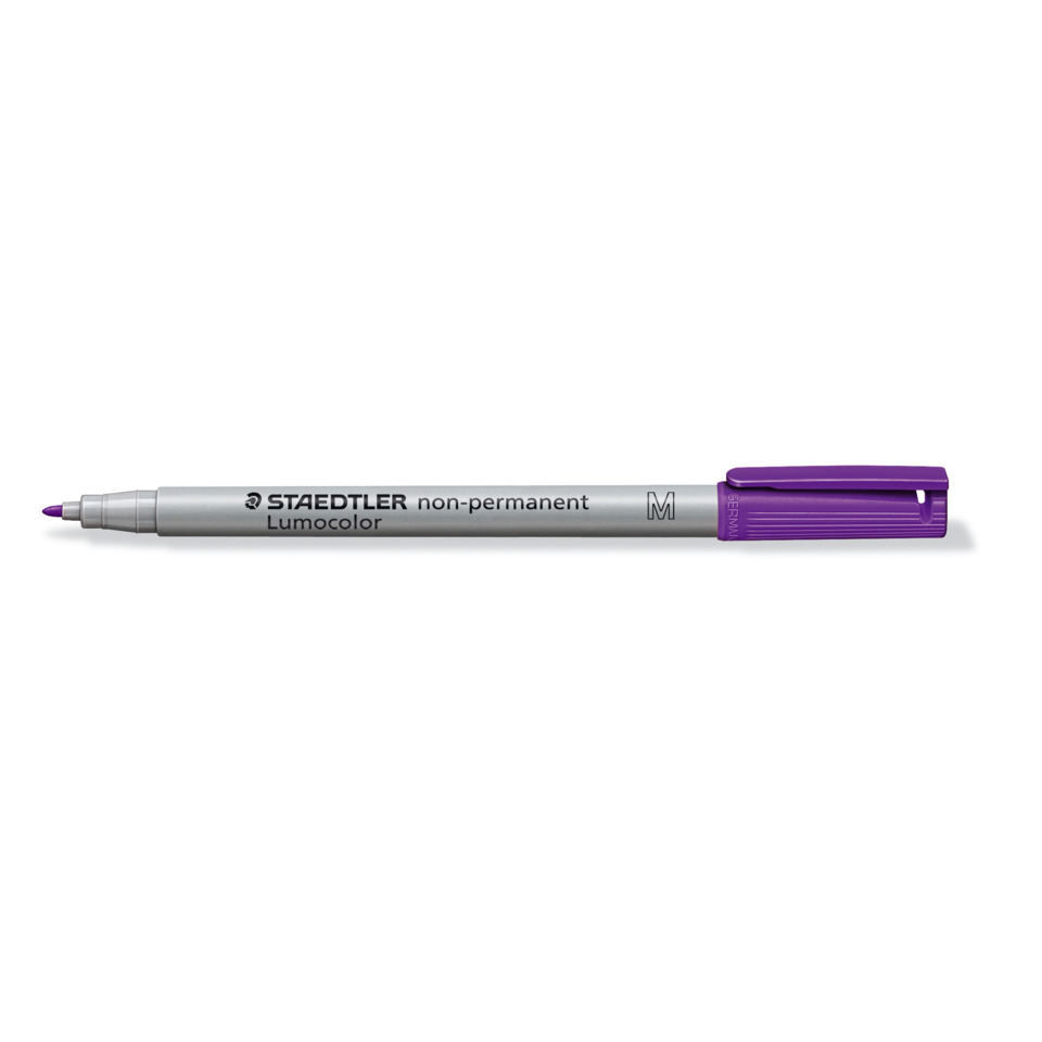 Marker, Permanent marker, Purple, Lumocolor, Staedtler