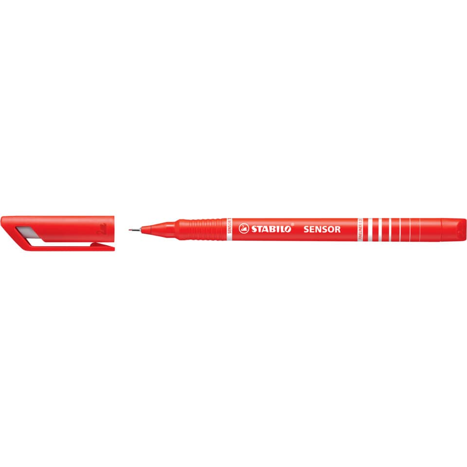 Roter Stift, Marker, Gelkuli, Stabilo, SensOr