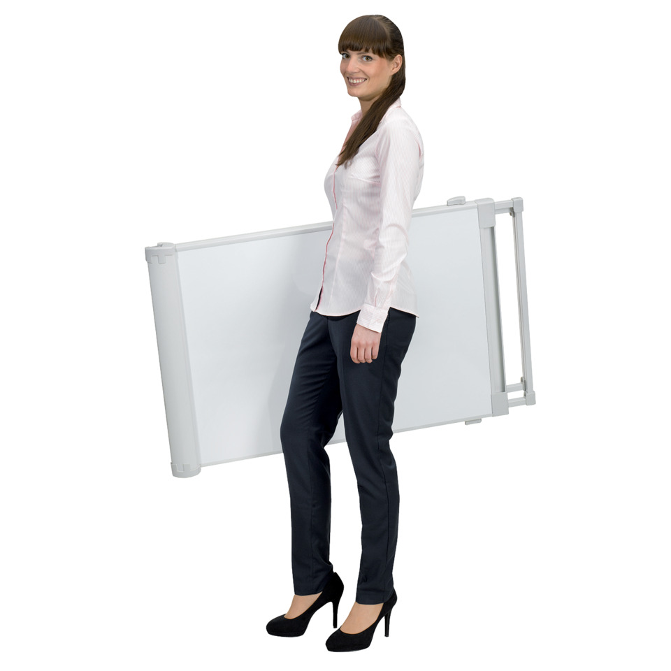 Weißes Hemd, Schwarze Hose, High Heels, Whiteboard, Businesskleidung, office, whiteboard, board, portabel, Trageboard