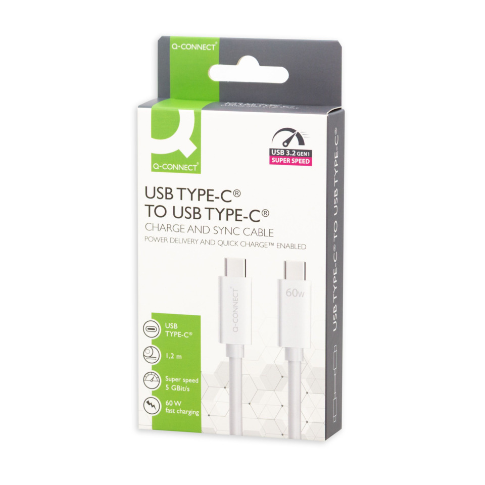 USB-C kabel, Ladekabel, Type-C, 60W, Schnellladung