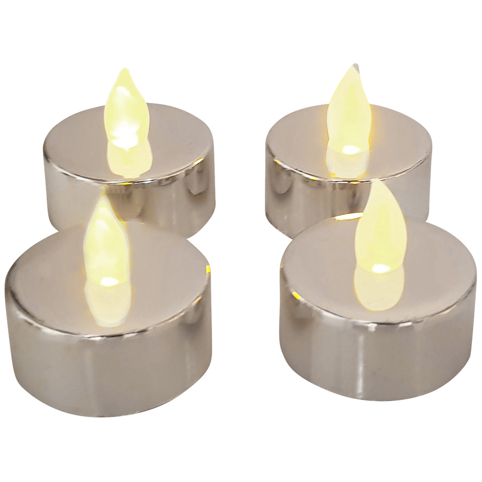 Teelicht, LED Teelicht, Küchenzubehör, Kerzenform, 4 Stück