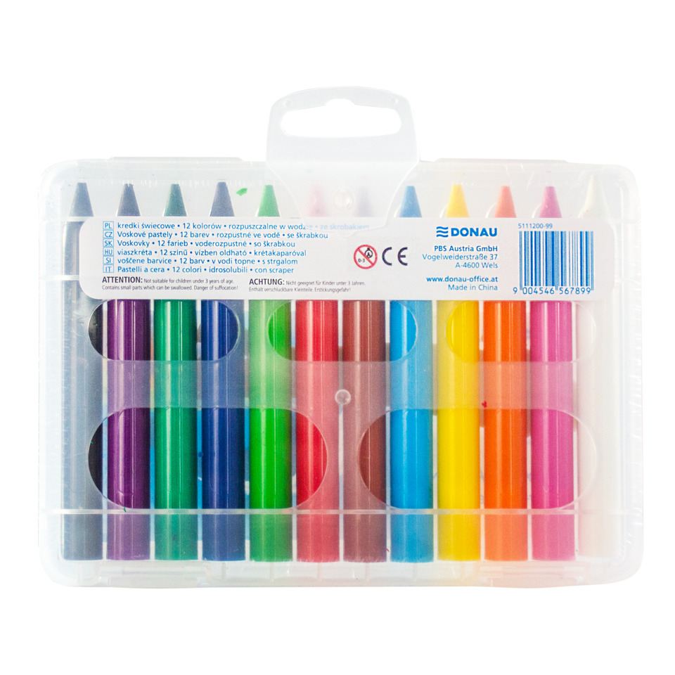 Marker-Set, Farbmarker, 12 Farben, Kunststoffetui, Kunstbedarf