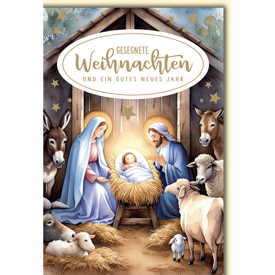 Weihnachtskrippe, Schmuckkrippe, Jesus-Baby, Maria, Josef