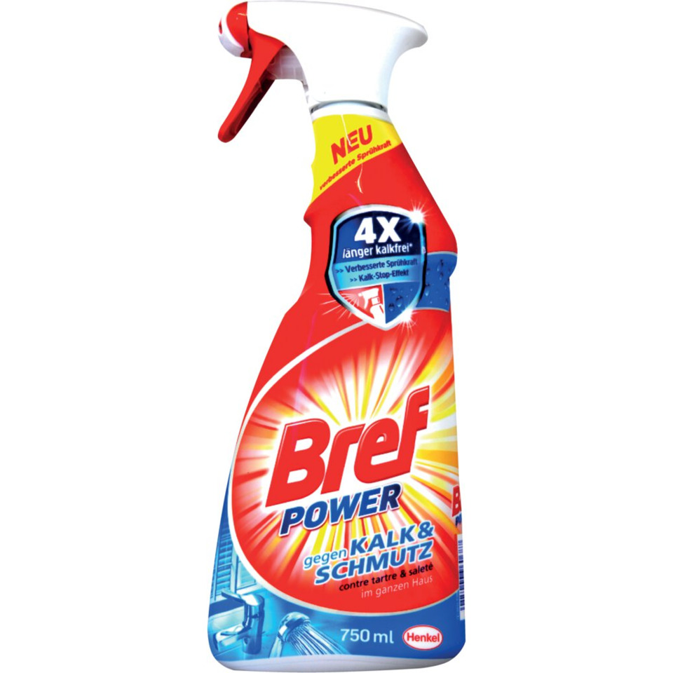 Sprühreiniger, Kalkreiniger, Kalk & Schmutz, 750 ml, Bref Power