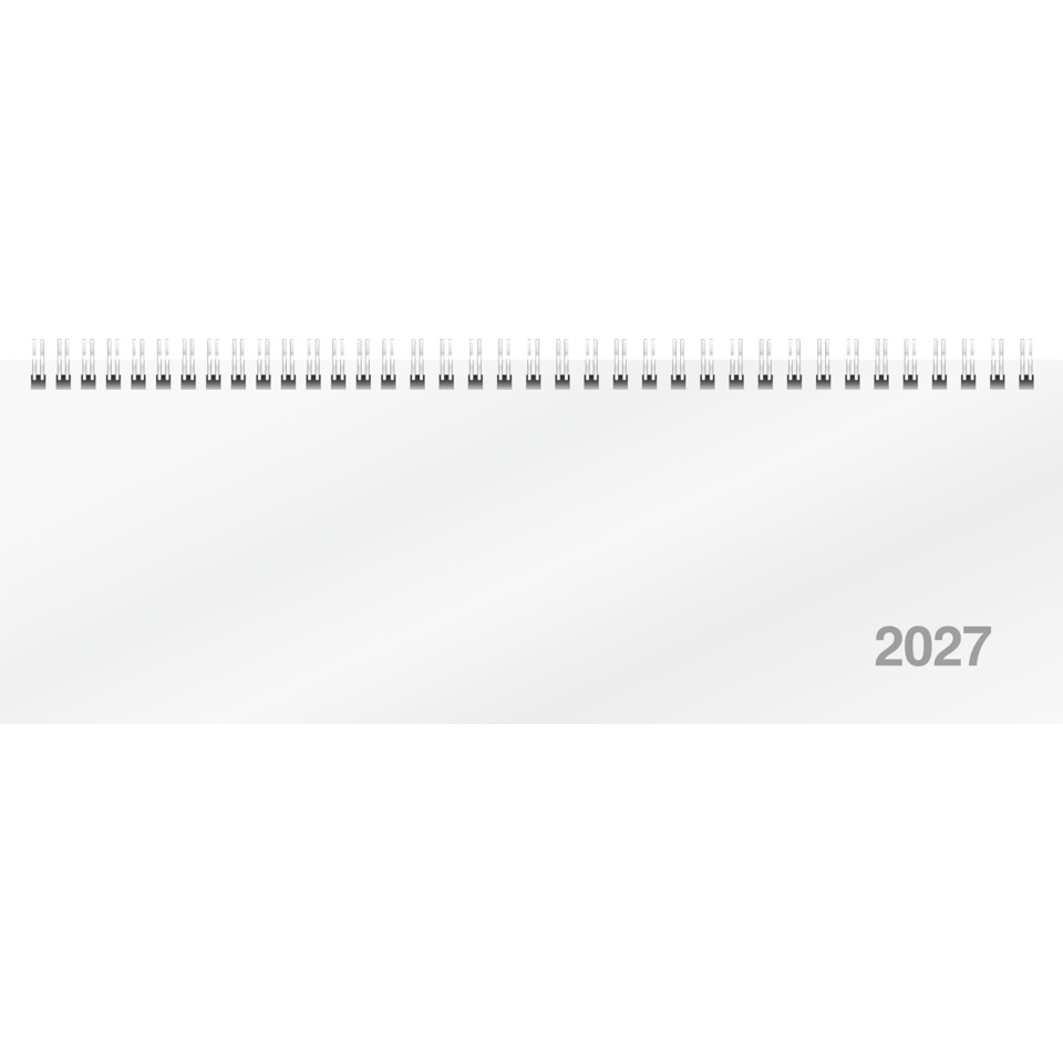 kalender, 2027, spiralbindung, minimalistisch, weiss