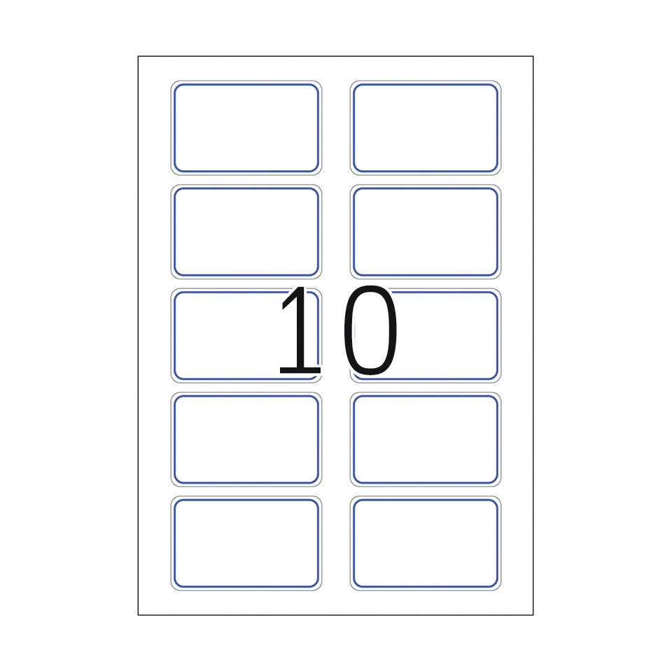 labeled stickers, grid layout, 10 panels, rectangular boxes, number 10